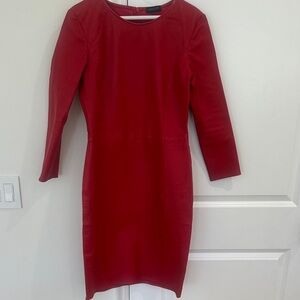 MRS. SMITH STRETCH LEATHER DRESS